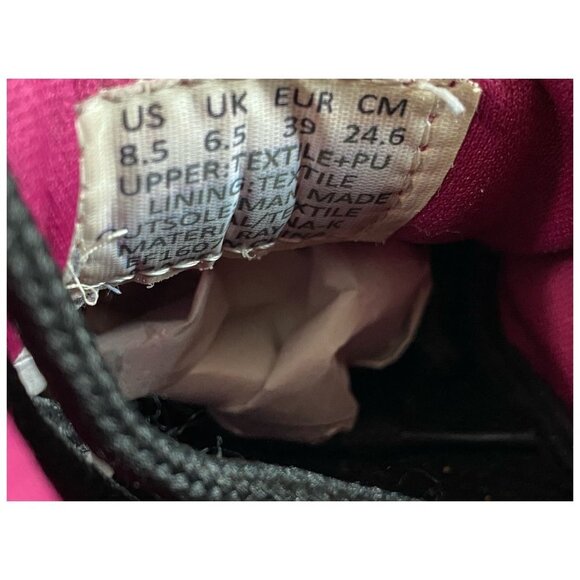 RBX Rayna Black/Pink Flyknit Running Cross Trainer Sneakers Womens Sz 8.5 - Picture 7 of 9